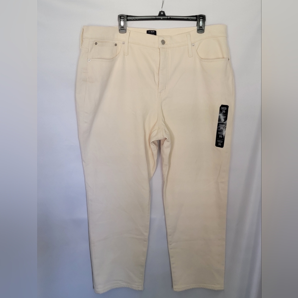 NWT J.Crew Essential Straight-Leg Jeans Size 35